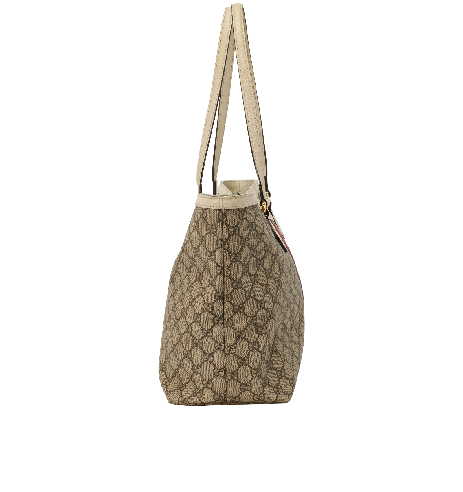 Large Ophidia Tote, &pound;750, Handbags, Beige/Cream, Canvas, Side view